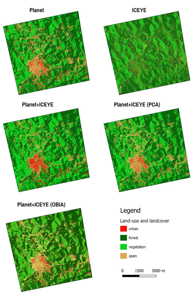 Figure 6. Spatial outcomes of the supervised LULC classification.