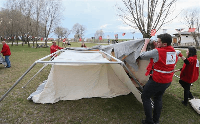Disaster Supplies and Tenting Training