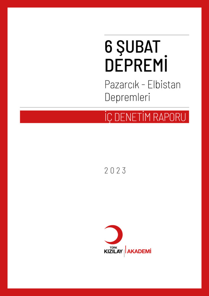 February 6 Earthquake Pazarcık – Elbistan Earthquakes Internal Audit Report