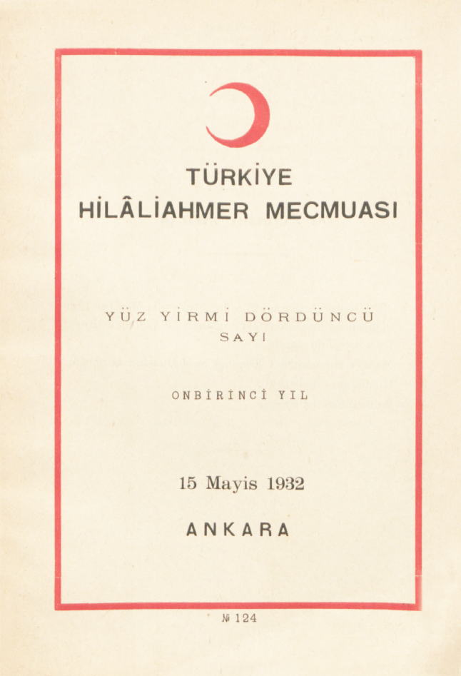 Hilâliahmer Mecmuası Sayı 124 – 1932