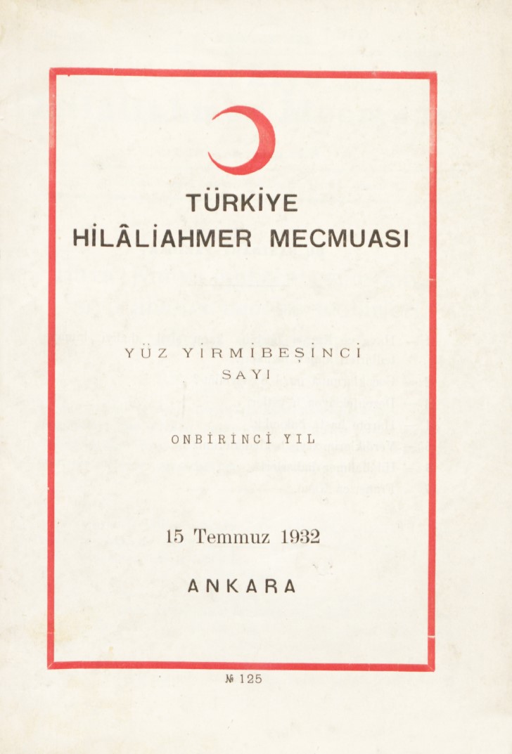 Hilâliahmer Mecmuası Sayı 125 – 1932