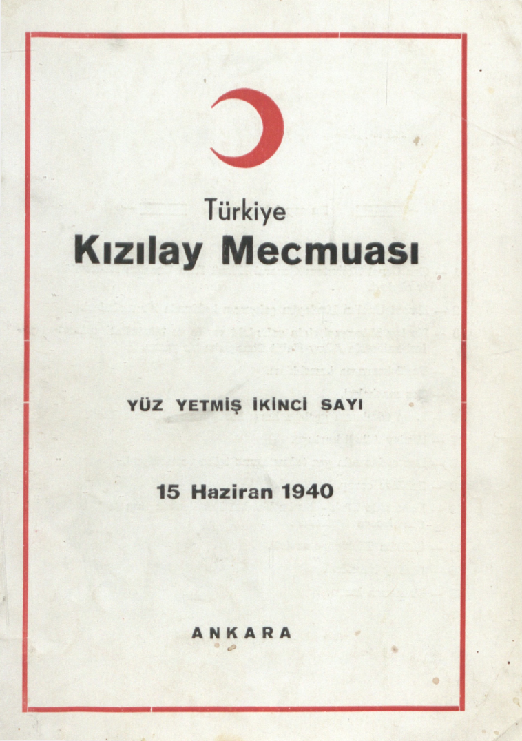 Kızılay Mecmuası Sayı 172 – 1940