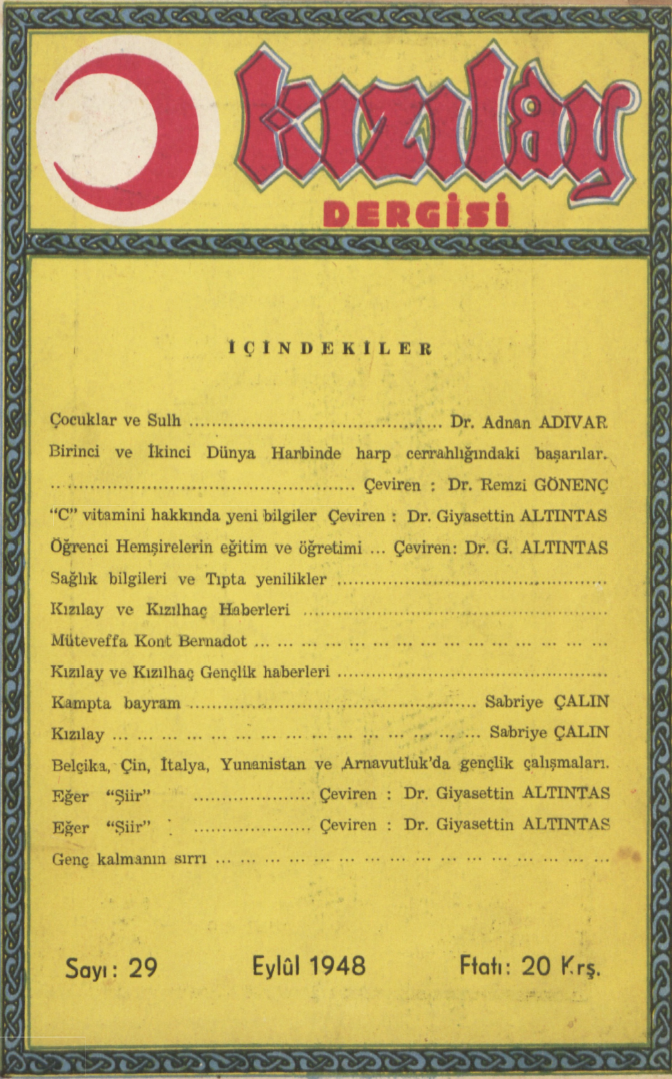 Kızılay Sayı 29 – 1948