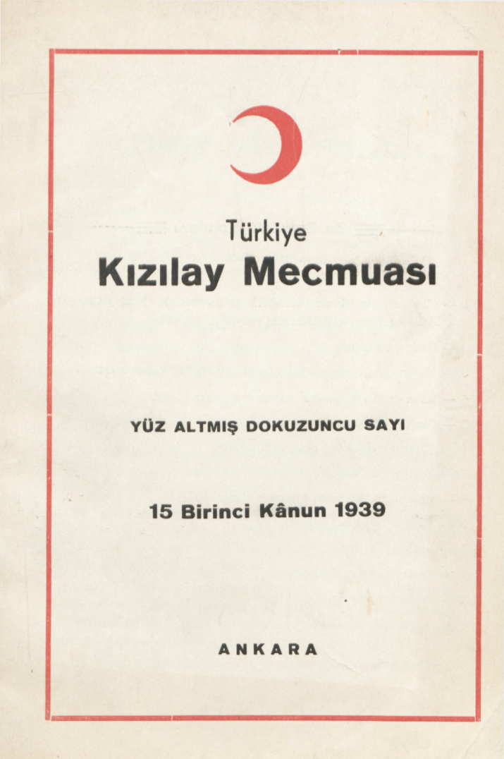 Kızılay Mecmuası Sayı 169 – 1939