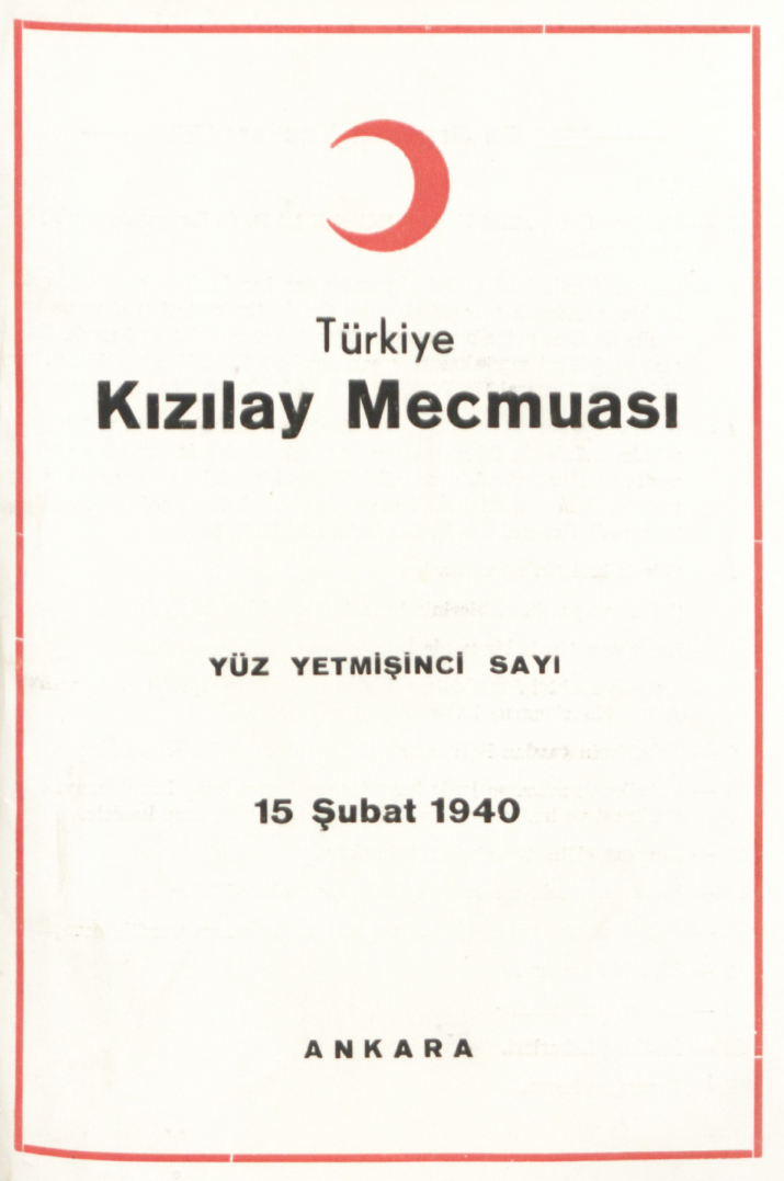 Kızılay Mecmuası Sayı 170 – 1940