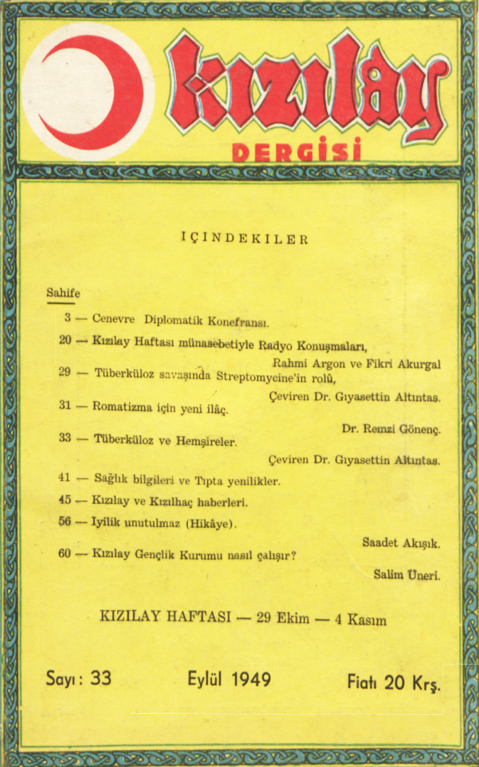 Kızılay Sayı 33 – 1949