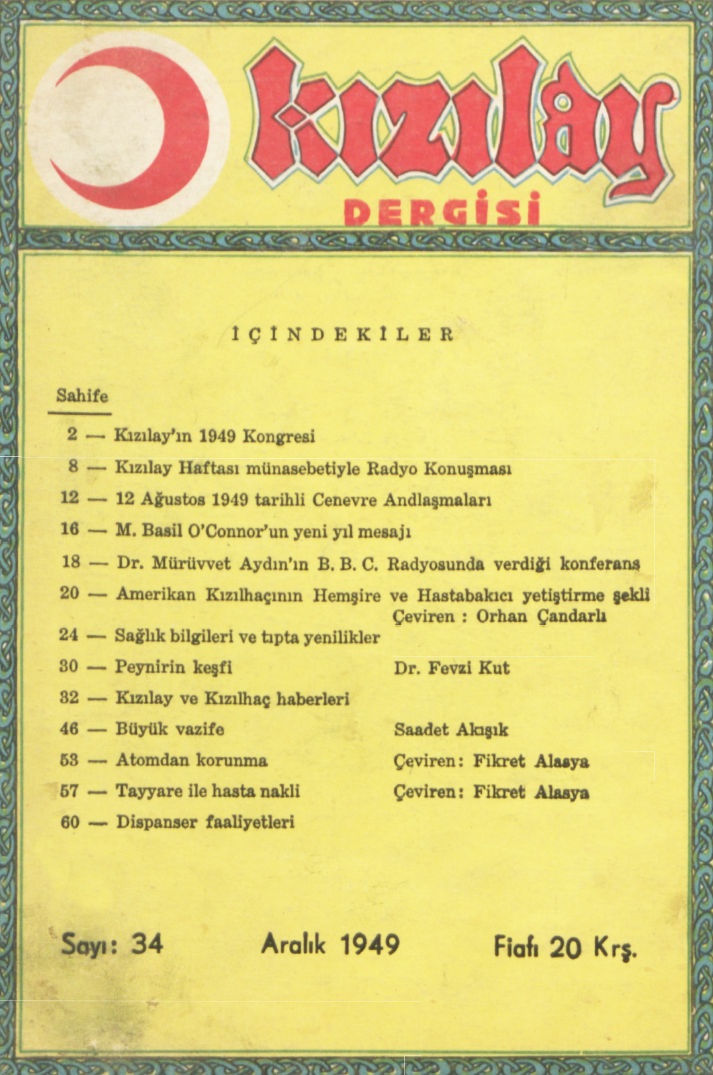 Kızılay Sayı 34 – 1949