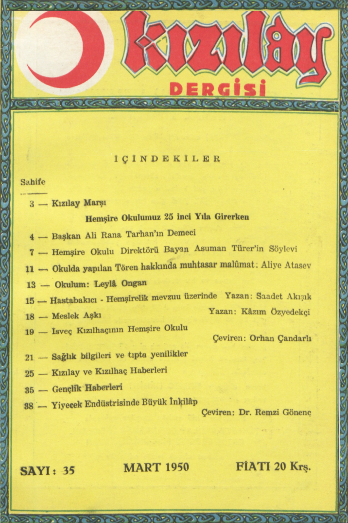 Kızılay Sayı 35 – 1950