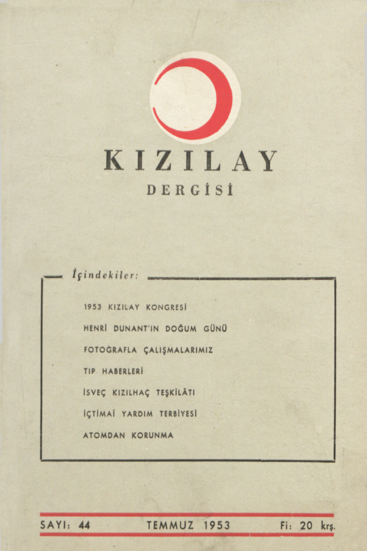 Kızılay Sayı 44 – 1953