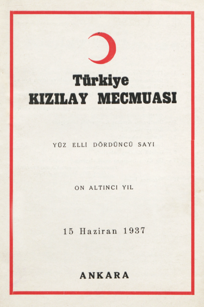 Kızılay Mecmuası Sayı 154 – 1937