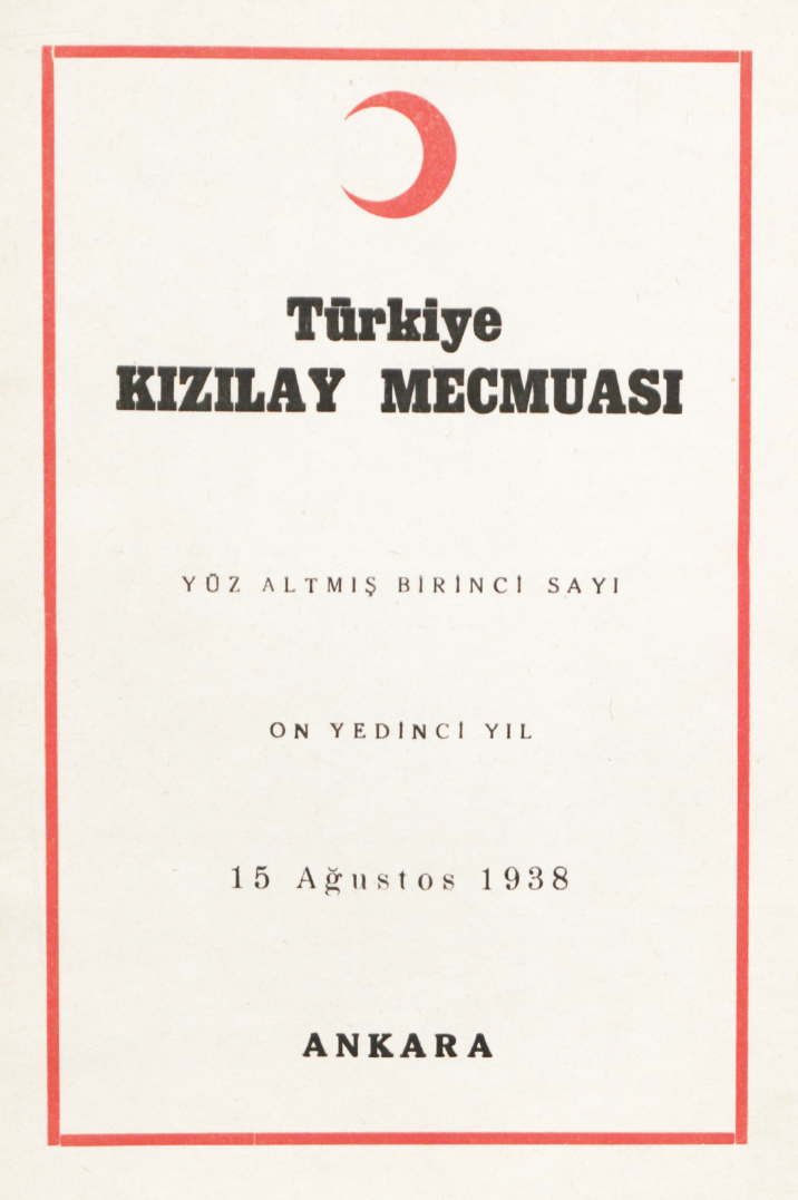 Kızılay Mecmuası Sayı 161 – 1938