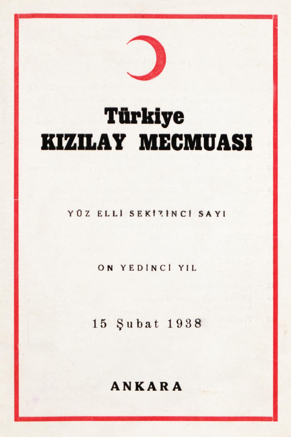Hilâliahmer Mecmuası Sayı 158 – 1937