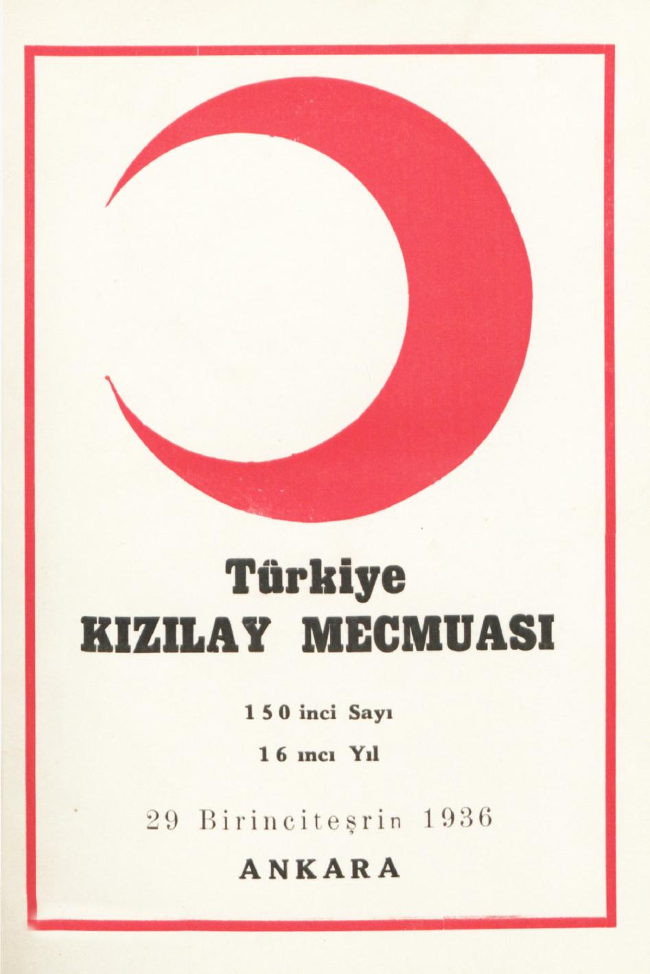 Kızılay Mecmuası Sayı 150 – 1936